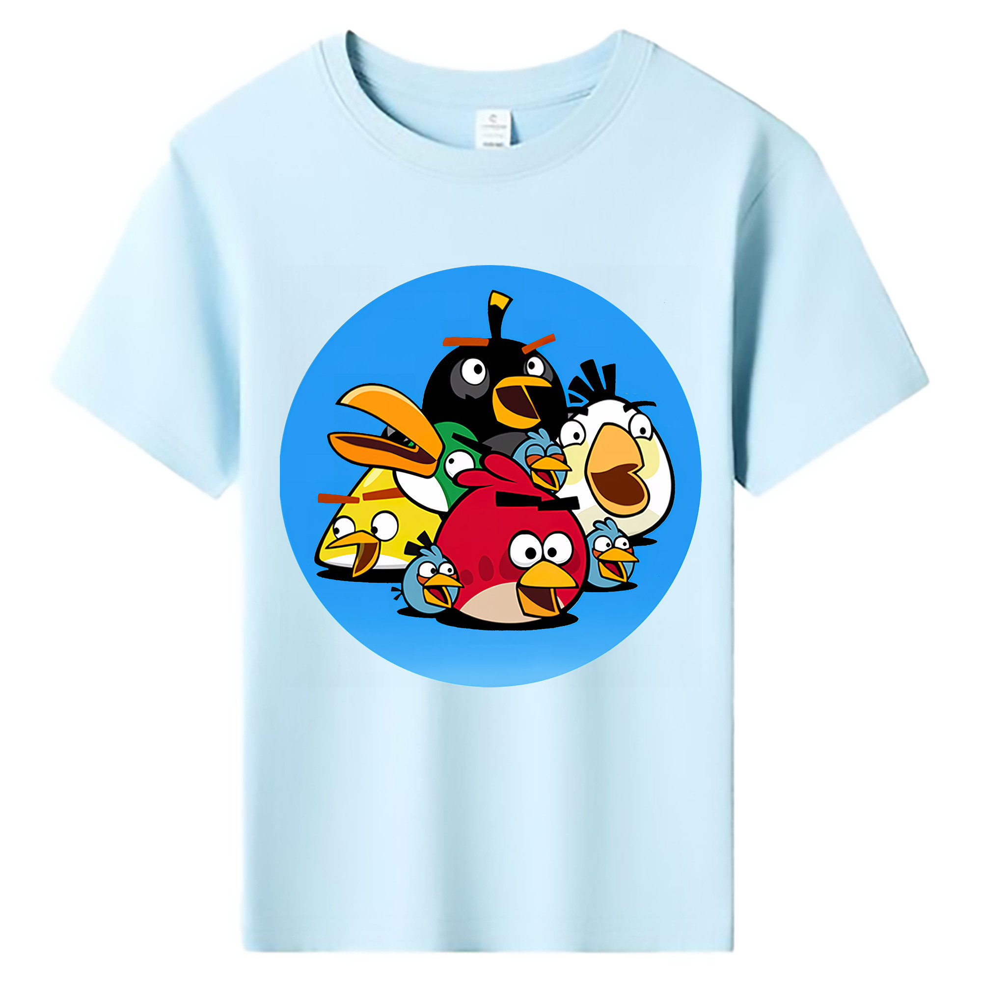 （画像用） Angry Birds アングリーバード 綿100％キッズTシャツ（フロントプリント）